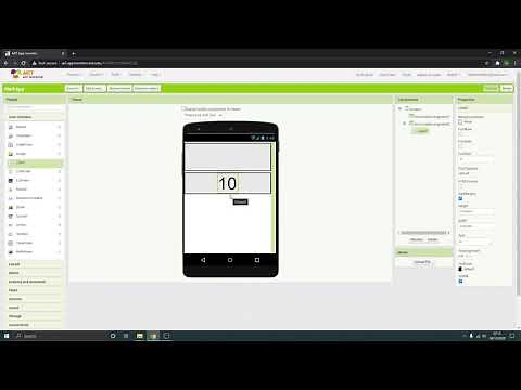 MIT App Inventor - Timer tutorial - Part 01 - (Timer interface)