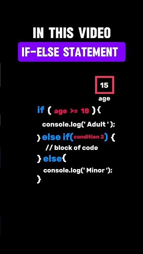 Day 9: Control Statements – if-else & else if Example 💡
