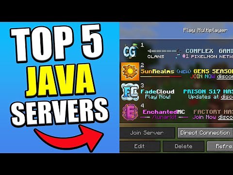 THE **BEST** Minecraft Java Servers You Need To Play (2025)