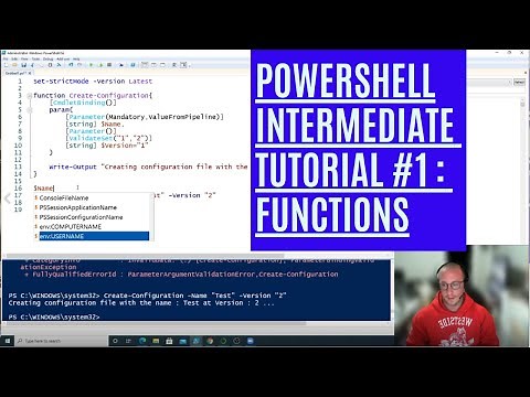 PowerShell Intermediate Tutorial 1 : Custom Functions [Intermediate]