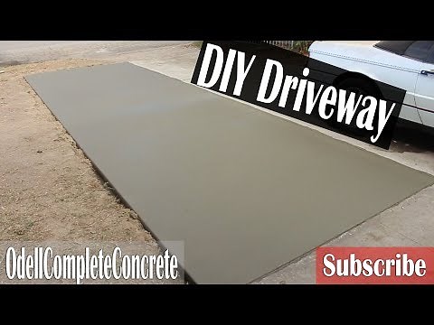 How to pour a Concrete Driveway Addition For Beginners DIY