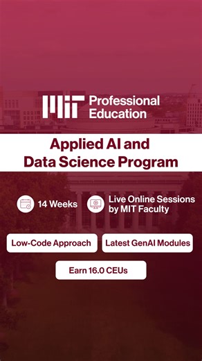 Applied AI and Data Science Program by MIT Professional Education. | Great Learning