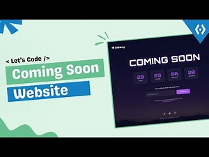 Build This Coming Soon Page with HTML CSS JavaScript | Beginner Frontend Project 2025