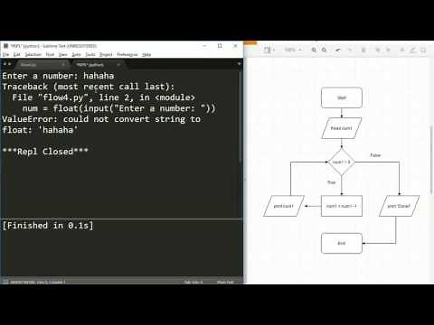 Python Programming Series (Flowcharts & Pseudocode): Flowcharts