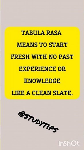 Ever Heard of Tabula Rasa? Here’s What It Really Means! 🤯 ‪@studytips-p9n‬