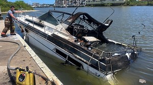 Watch: Boat explodes, goes up in flames in Daytona Beach