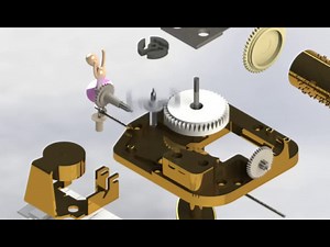 Music Box Solidworks Animation