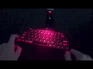 The Virtual Keyboard - Laser Projector Keyboard Review | Portable Projecting Keyboard Demo