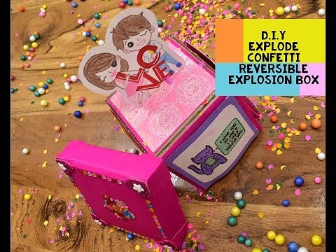 How to make Exploding Confetti Box | Reversible Explosion Box | New Explosion Box Idea | D.I.Y