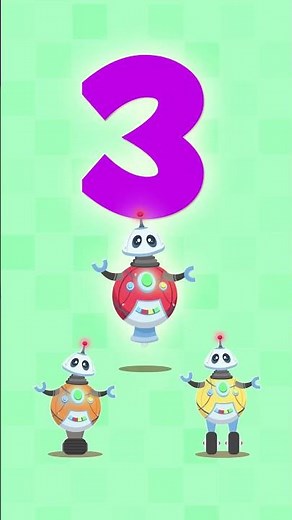 ¡Aprende el número 3 con los robots! 🤖