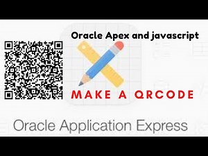 Oracle Apex - QRCode