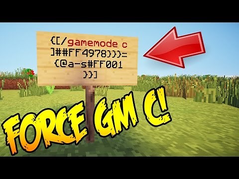 MINECRAFT FORCE CREATIVE MODE SERVER HACK