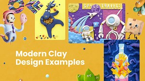 33 Great Modern Clay Design Examples | GraphicMama Blog