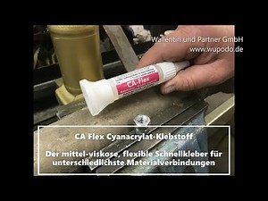 Super glue test 💪 Fast glue metal glue uses 🔩 Metaflux CA Flex Schnellkleber | 76-2300 👨‍🔧👩‍🔧