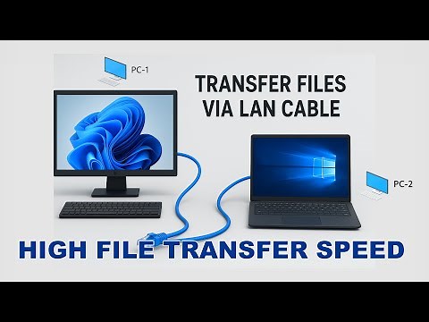 Share Files Between Windows 11 and Windows 10 via LAN/Ethernet Cable – High Speed!!