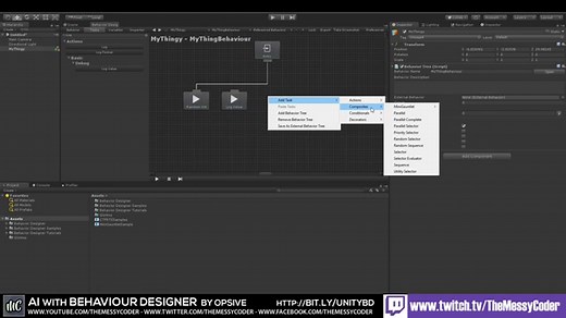 Unity Tutorials - create AI Trees with Behaviour Designer