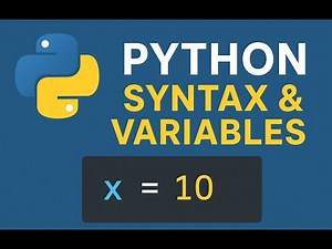 Python Syntax & Variables | Python Tutorial for Beginners