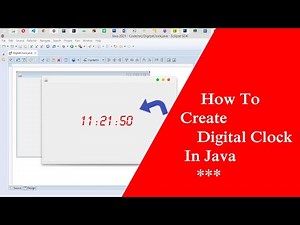 How To Create Digital Clock in java