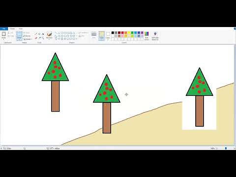 How to copy paste any object in MS Paint using Rectangular Selection [ Method 1 ] #painting #art