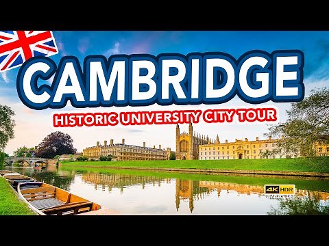 CAMBRIDGE ENGLAND | Tour of the streets of the famous University City of Cambridge UK