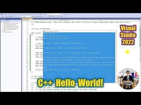 Visual Studio 2022: C++ Tutorial Hello World Console Application