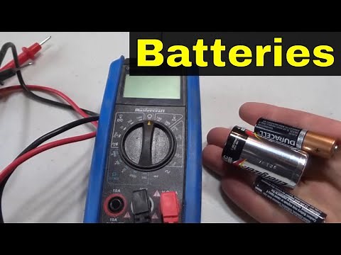 How To Test Standard Batteries With A Multimeter (AA, AAA, C)-Tutorial