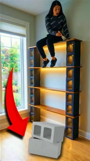 Beautiful bookcase for your home 😍 #diycraft #shorts