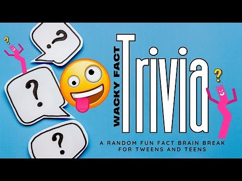 Brain Break Wacky Fact Trivia Quiz Game for Middle Schoolers from the Word Nerd