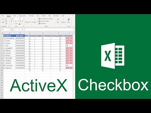 Excel ActiveX Checkboxes