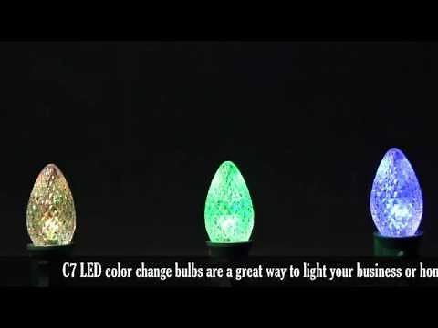 C7 LED Color Change Bulb Demonstration