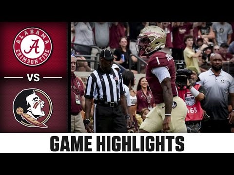 Alabama vs. Florida State Game Highlights | 2025 ACC Football