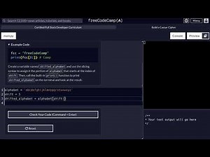 FreeCodeCamp - Python Project - Step 3 of 25 - Caesar Cipher