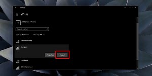How to remove a WiFi network on Windows 10