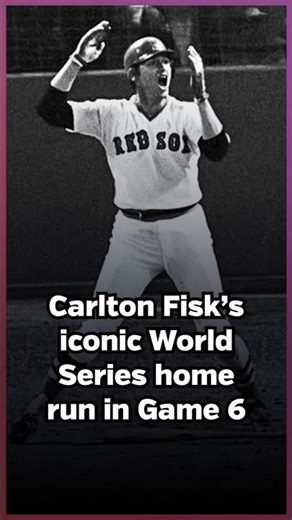 Oct. 21, 1975 – Carlton Fisk hits a walk-off home run in a 7-6 Red Sox World Series win