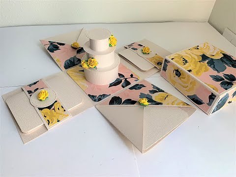 DIY Unique 3D Cake Explosion box for Wedding | Anniversary | Birthday | Handmade