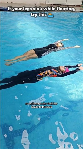How to Float without Sinking Leg (Swimming Tips) 🏊🏻 #swimming #swimmingtips #swimmingpool #floating