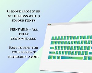 Printable Keyboard Stickers | Alphabet & Arabic Letters | Custom Keyboard Layout | Digital Download for DIY Printing - Etsy UK