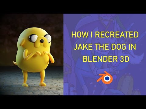 I Recreated Jake The Dog In Blender