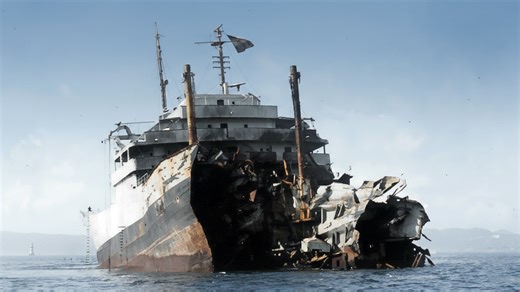 They fired 4 torpedoes at a dead ship - and it still wouldn’t sink