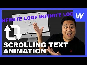 How to Create a Scrolling Text Animation (Infinite Loop) - Webflow Tutorial