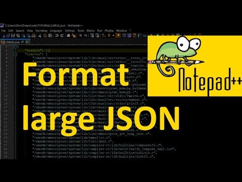 How to format large JSON file easily on Windows via Notepad++ byAO