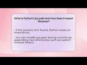 What Is Python's Sys.path And How Does It Import Modules? - Python Code School