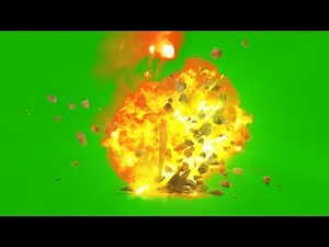 Green Screen Bomb Explosion Bouncing Debris - Footage PixelBoom