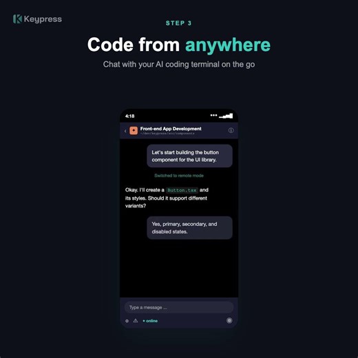 Keypress - AI coding for mobile