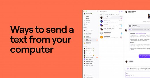 8 Ways to Send a Text From Your Computer: Free and Paid Options