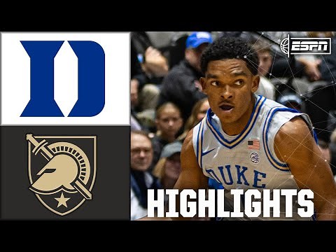 Duke Blue Devils vs. Army Black Knights | Full Game Highlights | ESPN College Basketball