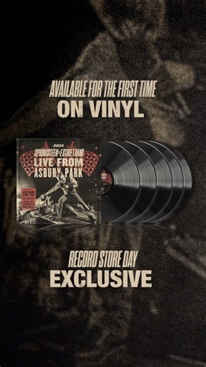 The first-ever physical release of Bruce’s 2024 headlining set at the Sea.Hear.Now festival in Asbury Park, New Jersey will be available on April 18, 2026. Get "Live From Asbury Park 2024" on 5LP or 3CD this Record Store Day! | Bruce Springsteen