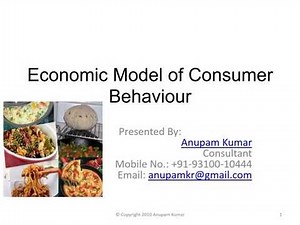 Economic Model of Consumer Behaviour