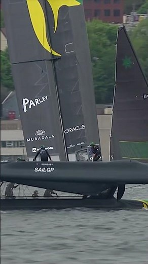 ALMOST CAPSIZE 😱 How did they save that? #SailGP #sailing #racing