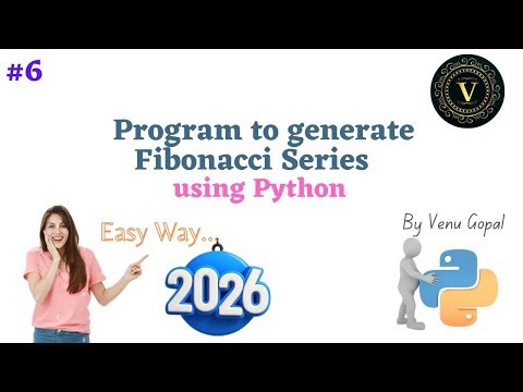 Fibonacci Series Program Using Python| Fibonacci Series In Python| Fibonacci Series